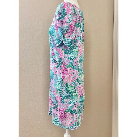 Lilly Pulitzer Haydn Short Sleeve Dress in Banana Split Size LARGE - Picture 3 of 7